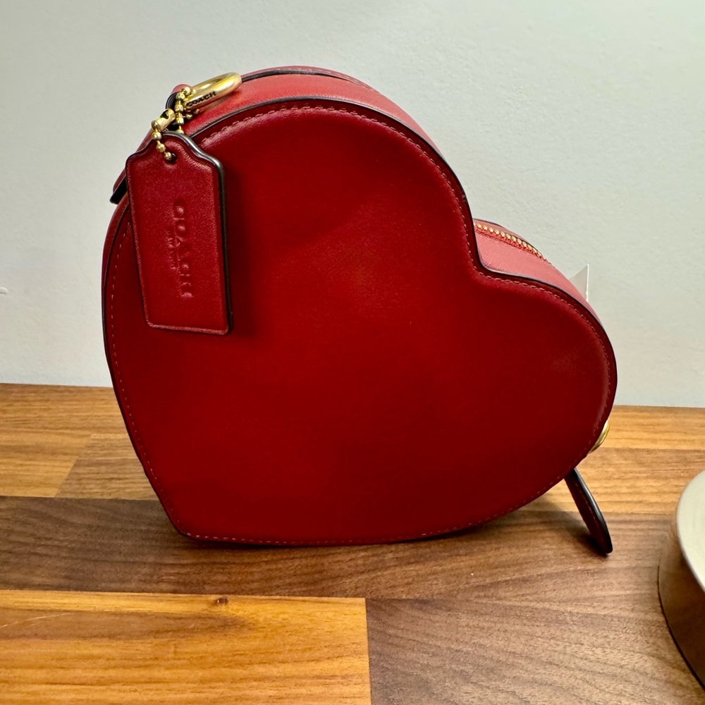 Coach Cherry Crossbody Heart Bag NWT - Picture 4 of 7